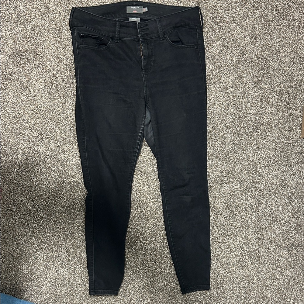 Torrid Women's Dark Black Skinny Jeans